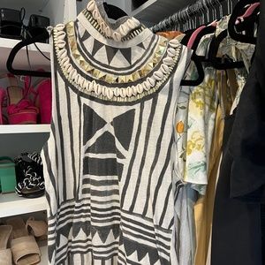 Sass and Bide seashell and gold top